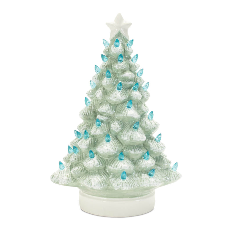 Melrose LED Ceramic Christmas Tree (Set of 2)