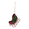 Melrose Metal Sleigh Ornament (Set of 12)