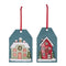 Melrose Winter House Tag Ornament (Set of 6)