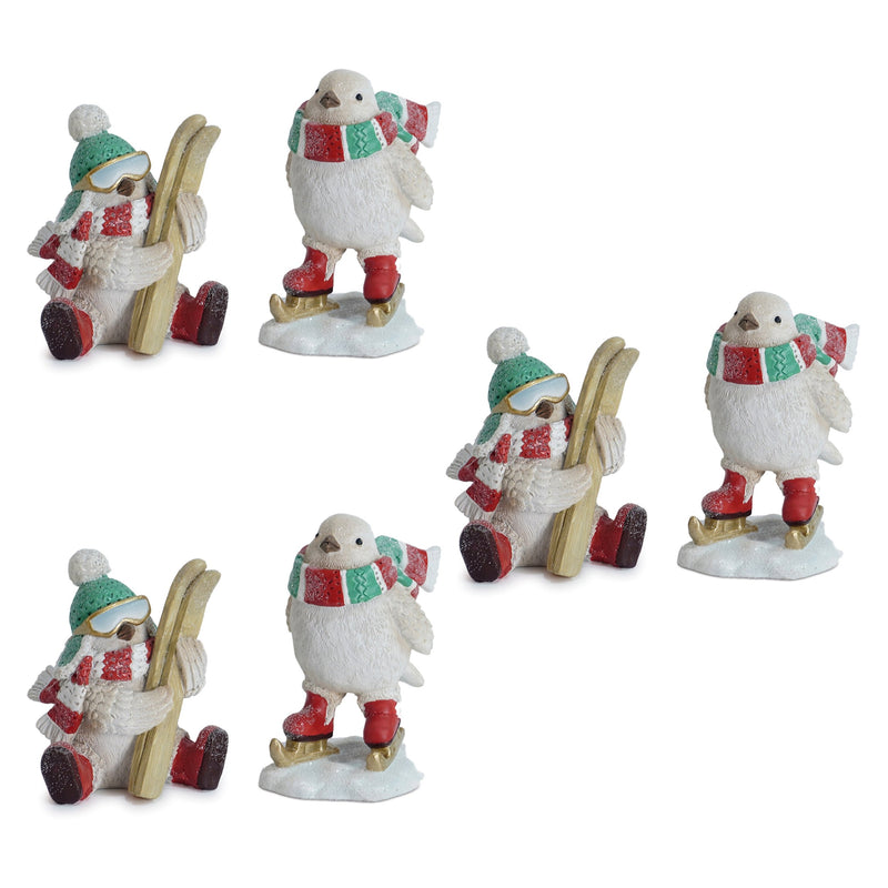 Melrose Winter Sport Bird Figurine (Set of 6)