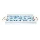 Melrose Wooden Tie-Dye Design Tray (Set of 2)