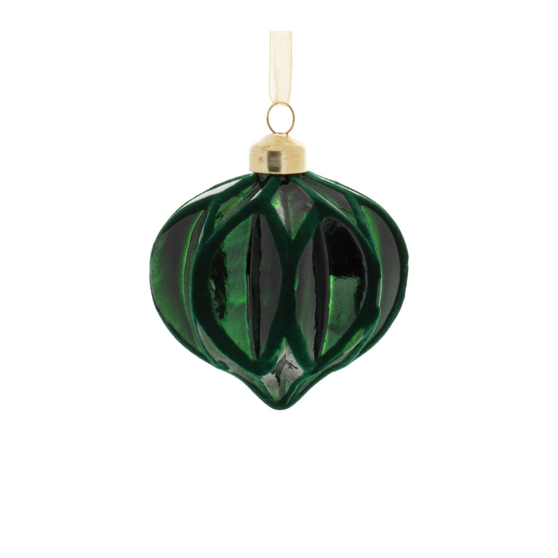Melrose Velvet Glass Ornament (Set of 12)
