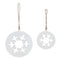Melrose White Wood Snowflake Cut-Out Ornament (Set of 12)