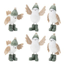 Melrose Winter Bird with Snowboots Figurine (Set of 6)