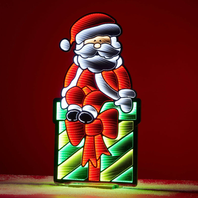 Melrose Santa on Package Ekkolight 47"H