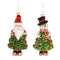Melrose Glass Santa and Snowman Christmas Tree Ornament (Set of 12)