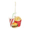 Melrose Glass Burger and Fries Meal Ornament (Set of 4)
