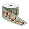 Melrose Nostalgic Santa Print Wired Ribbon (Set of 2)