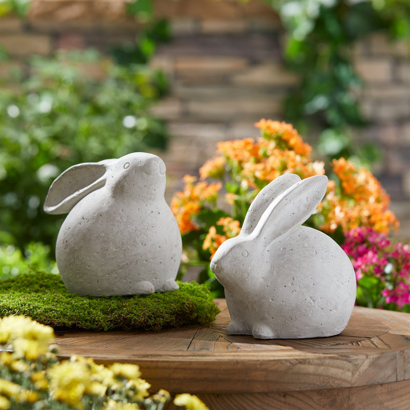 Melrose Distressed Bunny Figurine (Set of 2)