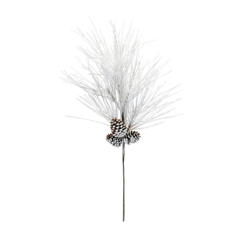 Melrose Flocked Long Neddle Pine Spray (Set of 2)