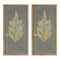 Melrose Dried Fern Frame Wall Decor, Modern, Rustic, Wood