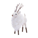 Melrose Fluffy Winter Deer Shelf Sitter (Set of 6)