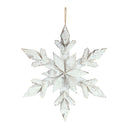 Melrose White Washed Wooden Snowflake Ornament (Set of 6)