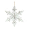 Melrose White Washed Wooden Snowflake Ornament (Set of 6)