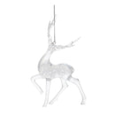 Melrose Clear Bubbled Deer Ornament (Set of 6)