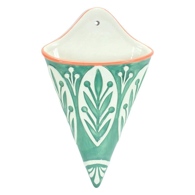 Melrose Ornamental Ceramic Wall Pocket