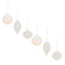Melrose Iridescent Cloudy Glass Ornament (Set of 6)