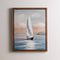 Melrose Framed Sailboat Print Wall Decor, Nautical, Modern, Wood