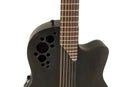 Ovation Elite TX 2058TX‑5 12‑String Acoustic‑Electric Guitar Black Textured