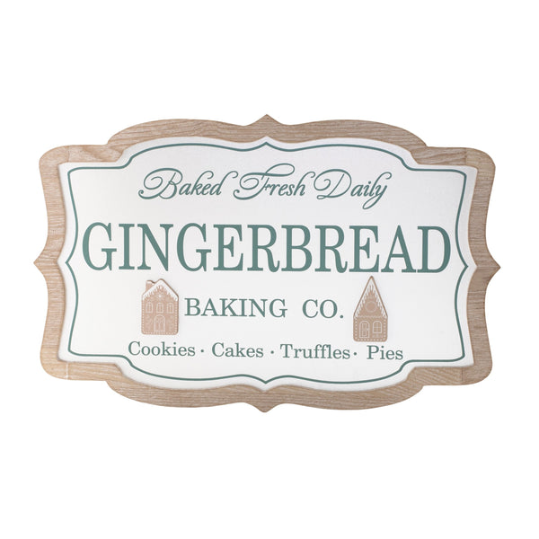 Melrose Framed Gingerbread Bakig Sign 15"L