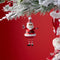 Melrose Glittered Glass Santa Ornament with Dangle Legs (Set of 6)
