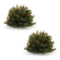Melrose Pine Half Orb with Pinecones (Set of 2)