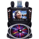 Karaoke USA Bluetooth Karaoke Machine w/ Synchronized LEDs - New Open Box