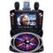 Karaoke USA Bluetooth Karaoke Machine w/ Synchronized LEDs - New Open Box