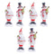 Melrose Glittered Sweater Santa and Snowman (Set of 6)