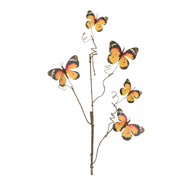 Melrose Butterfly Twig Spray (Set of 4)