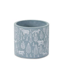Melrose Woodland Winter Stone Planter Set of 2 Planter