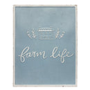 Melrose Metal Farm Life Sentiment Sign Wall Decor, Rustic, Metal