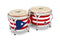 Latin Percussion 7-1/4" & 8-5/8" Matador Bongos - Puerto Rican Heritage M201-PR