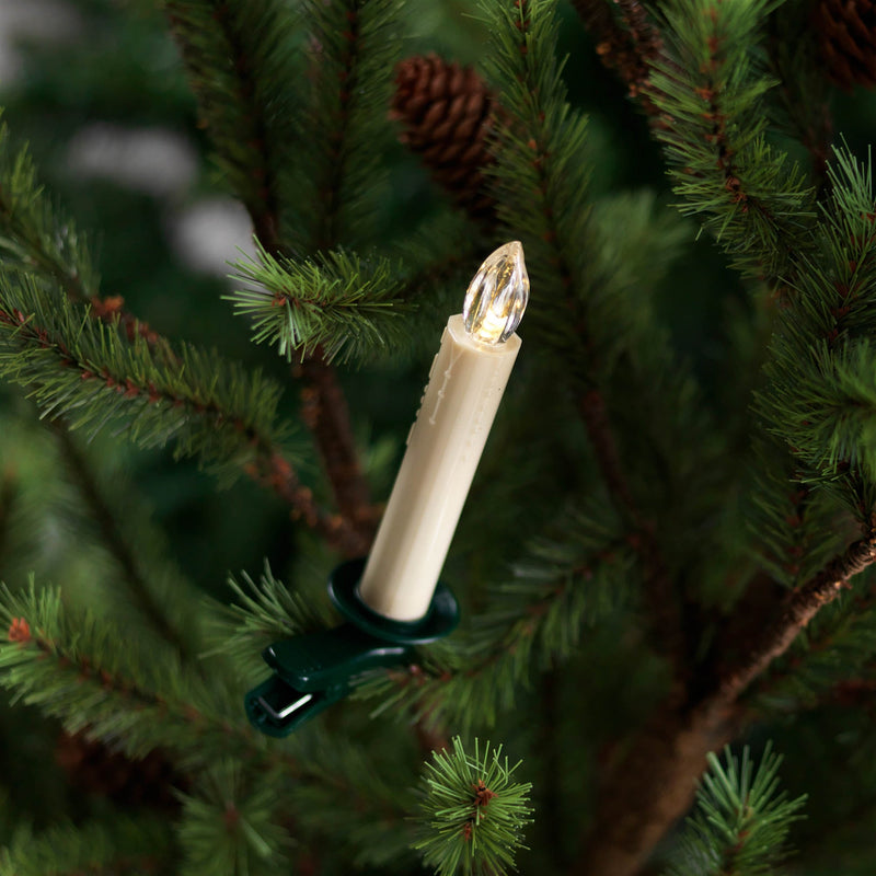 Melrose LED Clip on Tree Taper Candles with Remote (Set of 12)