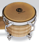 Latin Percussion LP201A-3 7-1/4" & 9" Bongos - Natural with Chrome Hardware