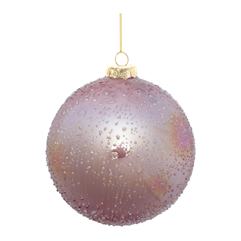 Melrose Iridescent Beaded Glass Ornament (Set of 4)