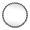 Melrose Round Beaded Metal Wall Mirror 23.5"D, Modern, Metal