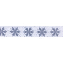 Melrose Glittered Snowflake Ribbon (Set of 2)