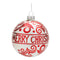 Glass Merry Christmas Ball Ornament (Set of 6)