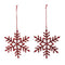 Jeweled Metal Snowflake Ornament (Set of 12)