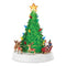 Melrose LED Rotating Musical Santa's Sleigh Christmas Tree 11"H