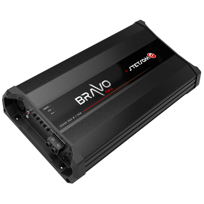 Stetsom BRAVO FULL 8000.1 8000W 1-Ohm Full-Range Car Audio Amplifier