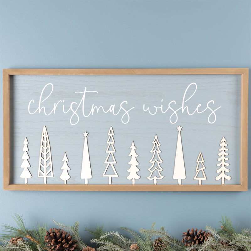 Melrose Christmas Wishes Holiday Wall Sign 31.5"L