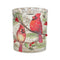 Melrose Mercury Glass Votive Candle Holder with Bird and Berry Branch (Set of 6)