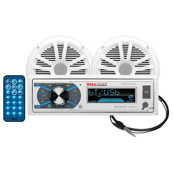 Boss Audio MCK632WB6 Marine Combo with Digital Media Receiver & Speakers