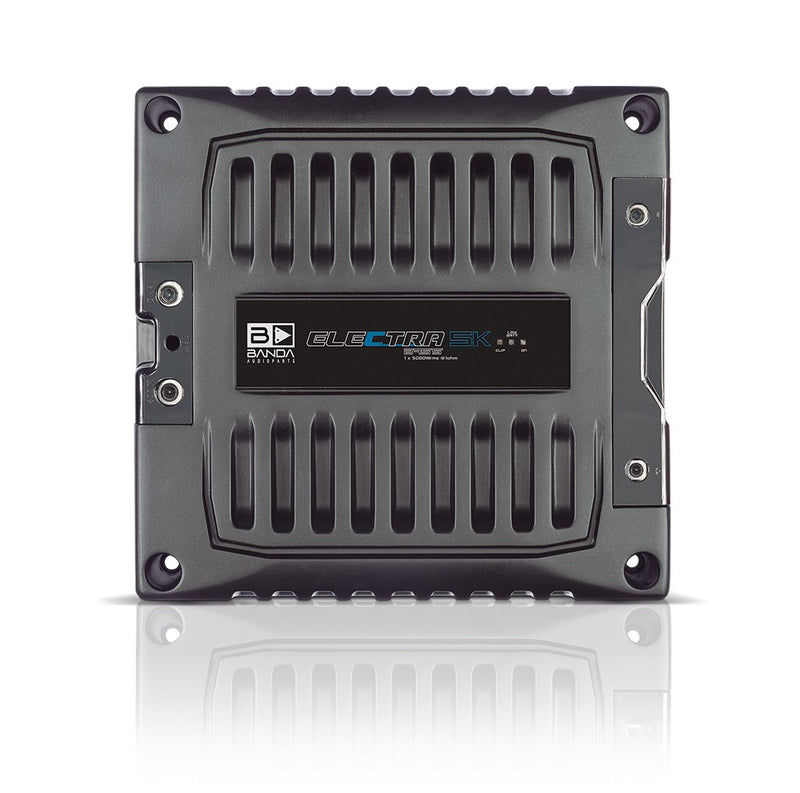 Banda Electra 5K1 Black 5000W Mono 1-Ohm Car Amplifier Bass Boost LPF HPF