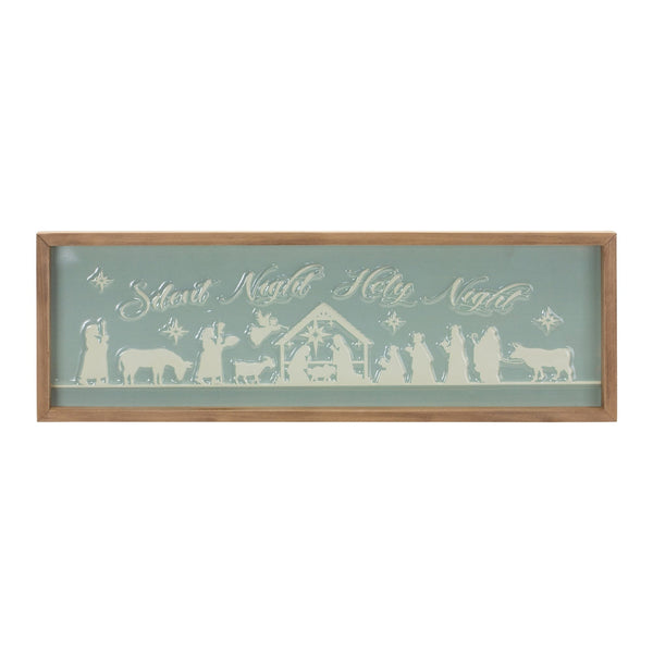 Melrose Framed Silent Night Sign 20"L