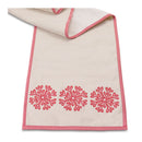 Melrose Embroidered Snowflake Table Runner 72"L