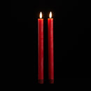 Melrose FIA Wick Red Taper Candle (Set of 2)