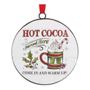 Metal Cookies and Cocoa Disc Ornament (Set of 12)